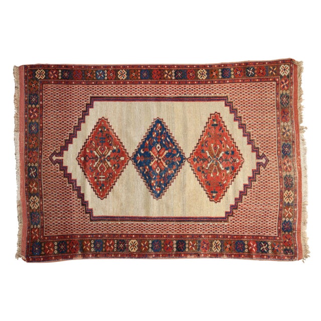 Antique Afshar Rug - 4' X 5'9" For Sale - Image 13 of 13