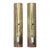 One of a Kind Pair of Joseph Malekan Repurposed Solid Bronze Sconces For Sale