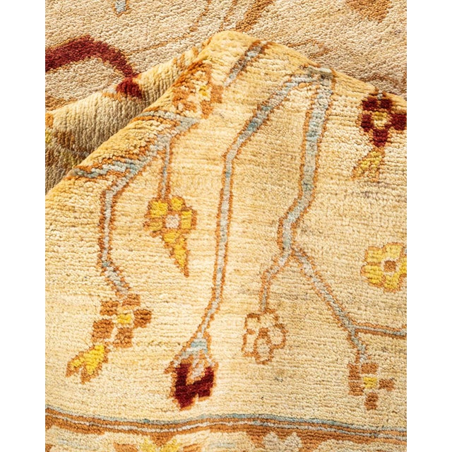 Textile Eclectic, One-of-a-Kind Hand-Knotted Area Rug - Ivory, 9' 2" x 11' 9" For Sale - Image 7 of 8