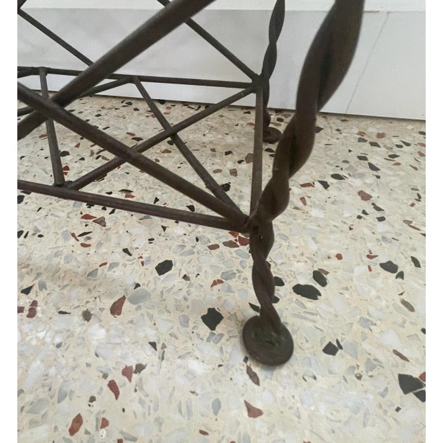 Late 20th Century Late 20th Century Vintage French Style Wrought Iron Magazine Rack For Sale - Image 5 of 6