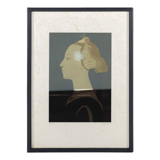 Eduardo Nery, Portrait Composition, 1982, Screen Print For Sale