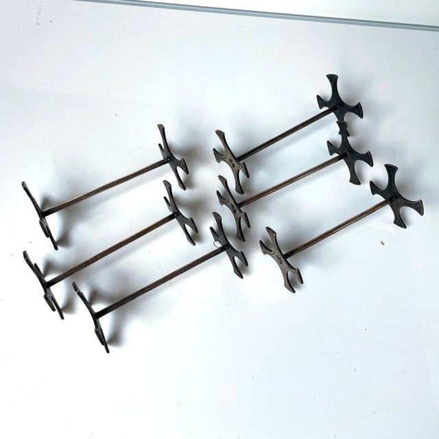 Metal "Berndorf a.s." Austrian Silver Plate Knife Rests - Set of 6 in Original Box For Sale - Image 7 of 8