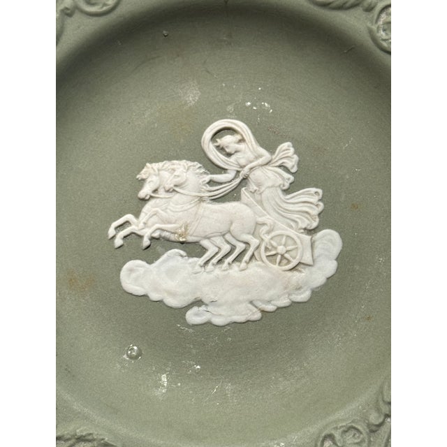 Green Green Wedgwood Jasperware Trinket Dishes - A Pair For Sale - Image 8 of 9