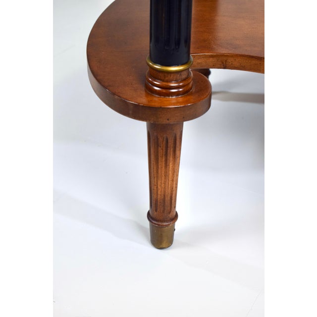 Vintage French Regency Style Burl Wood "Kidney Bean" Side or Tea Table For Sale - Image 12 of 14