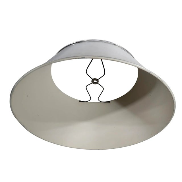 Silver Vintage Bouillette Style Silver Table Lamp Shade For Sale - Image 8 of 11