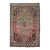 Antique Bidjar Area Rug With Medallion in Soft Rose and Cerulean Blue 4x5 For Sale