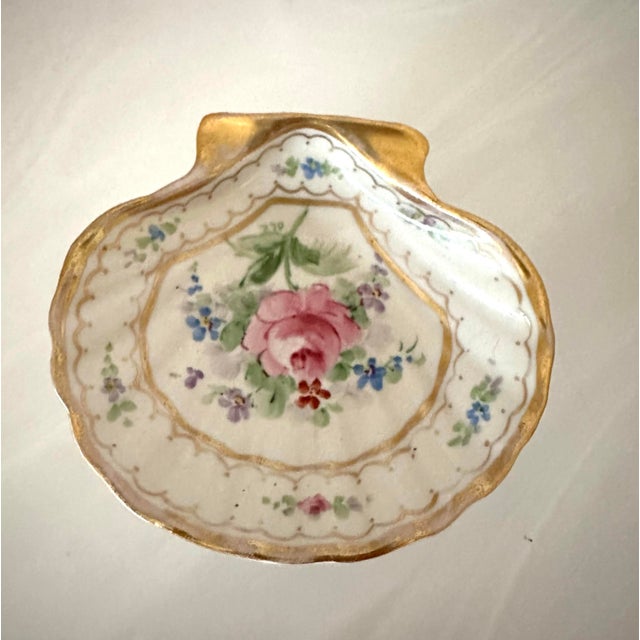 1940s Vintage French 6 Pc Hand Painted Desk Set For Sale - Image 5 of 11