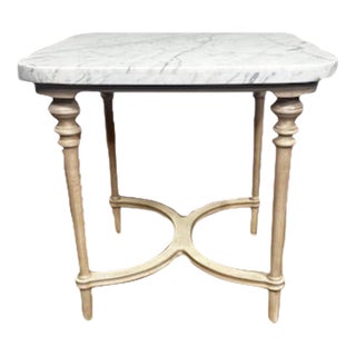 The Tourne Marble Top Side Table From Frontgate For Sale