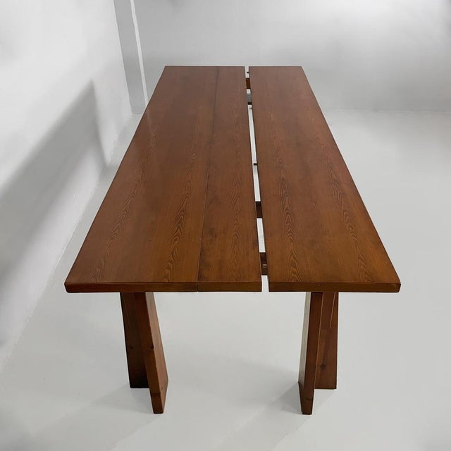 1970s Mid-Century Modern Italian Extendable Wooden Dining Table, 1970s For Sale - Image 5 of 18