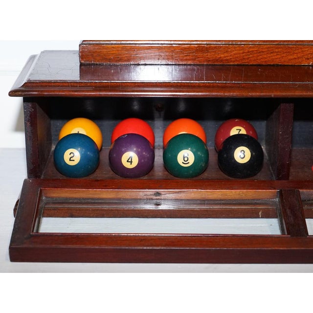 Oak Snooker Billiard Score Board by J. Ashcroft & Co., Liverpool For Sale - Image 12 of 17