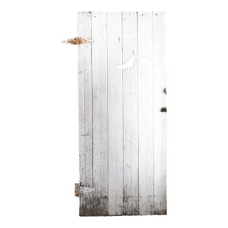 Antique Outhouse Door With a Crescent Moon For Sale