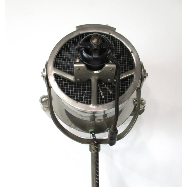 Metal Streamline Art Deco Polished Aluminum Spaceage Floor Lamp For Sale - Image 7 of 16