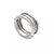 Contemporary Bulgari B Zero.1 Ring Diamond 18k White Gold w/Box Cert & Paper For Sale - Image 3 of 8