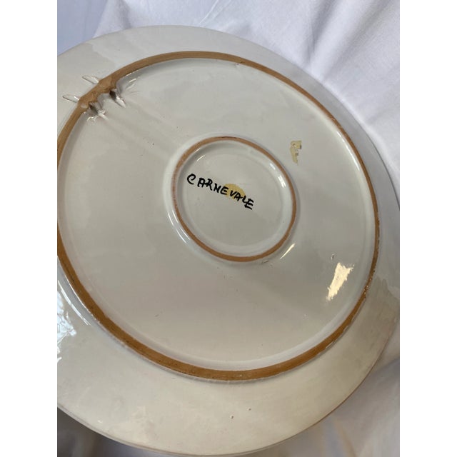 1990s La Musa “Carnevale” Large Acrobat Series Platter for Saks Fifth Avenue For Sale - Image 4 of 6