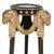 Late 20th Century Neoclassical Marble & Painted Wood Pedestal Tables - Pair For Sale In Cincinnati - Image 6 of 9