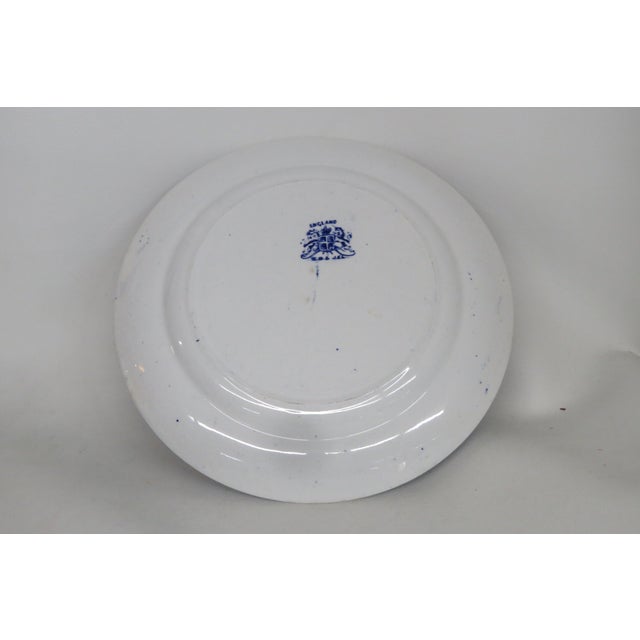 E B and J E L Willow Blue White 10 Inches Plate 4664b For Sale In Miami - Image 6 of 7