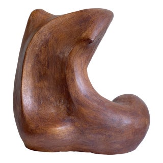 Ruth Pumphrey Biomorphic Ceramic Sculpture “Charred Wood 2” For Sale