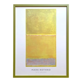 Mark Rothko Vintage 1999 Lithograph Print Abstract Expressionist Framed Museum Poster " Untitled " 1951 For Sale