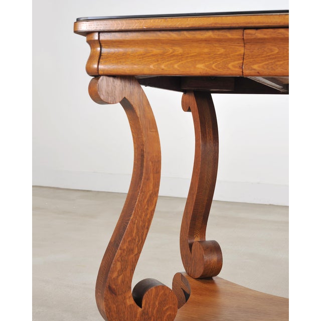 American Empire Oak Library Table From "And Just Like That…" For Sale - Image 17 of 18