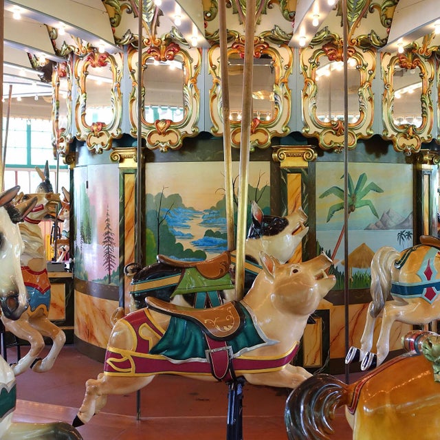 Rare Antique Children Carousel Pig, Germany Ca. 1920s For Sale - Image 9 of 11