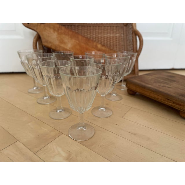 Transparent Vintage Duralex Picardie Wine Glasses - Set of 10 For Sale - Image 8 of 9