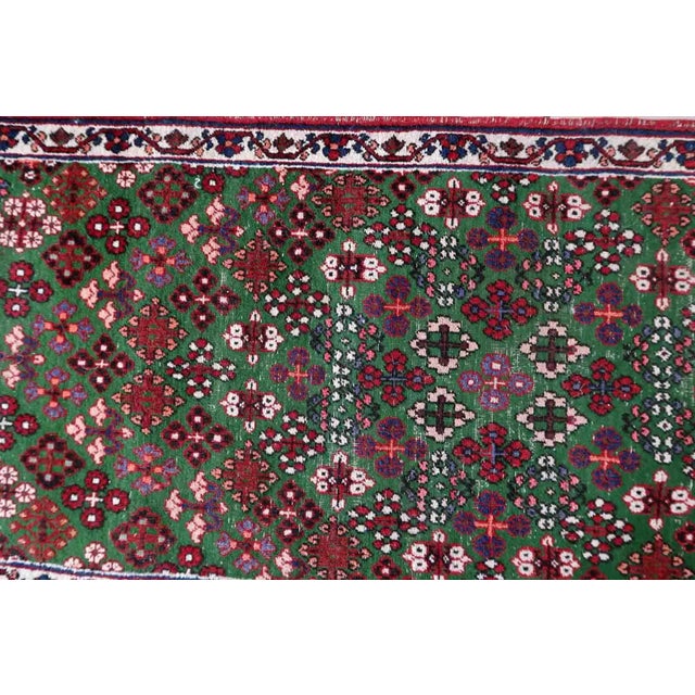 1930s Handmade Antique Persian Joshagan Runner 1.8' X 4.8' For Sale - Image 9 of 12