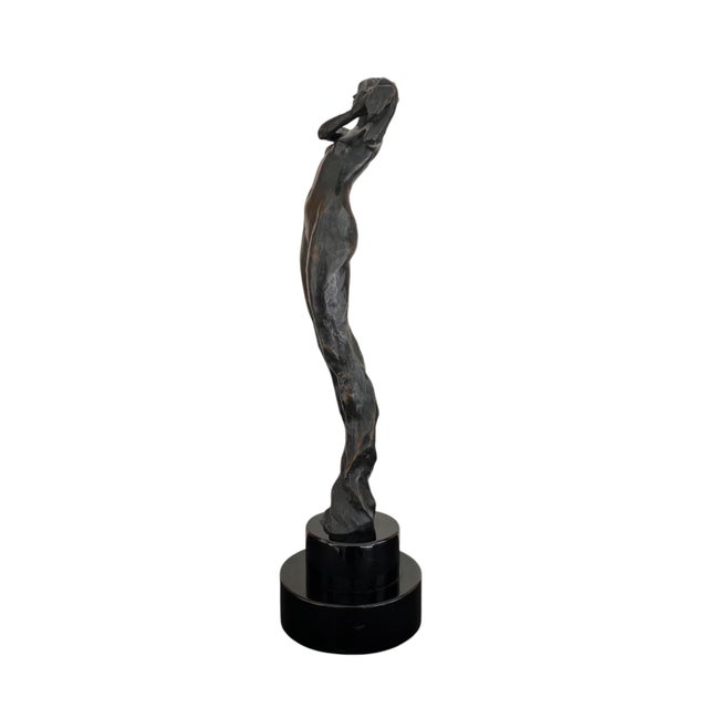Figurative 1980s Rare Tom Corbin Figural Bronze Sculpture For Sale - Image 3 of 10