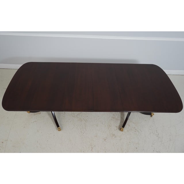 Stickley Mahogany Double Pedestal Dining Table For Sale - Image 11 of 18