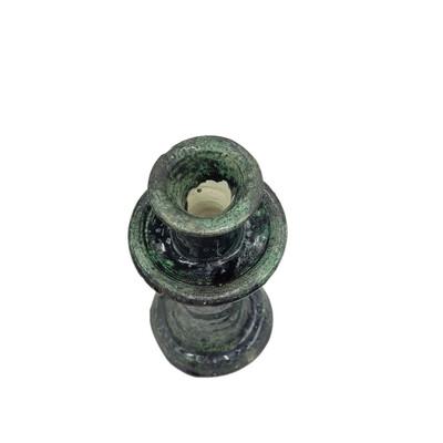 1970s Moroccan Tamegroute Glazed Candlestick Holder For Sale - Image 5 of 5