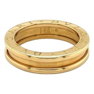 Mid 20th Century Bvlgari B.Zero1 One Band Ring 18K Yellow Gold Size 5 For Sale