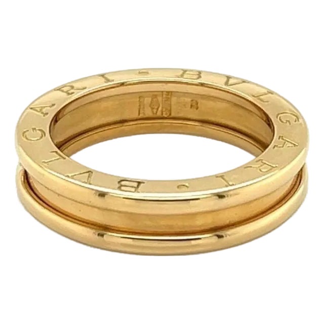 Mid 20th Century Bvlgari B.Zero1 One Band Ring 18K Yellow Gold Size 5 For Sale
