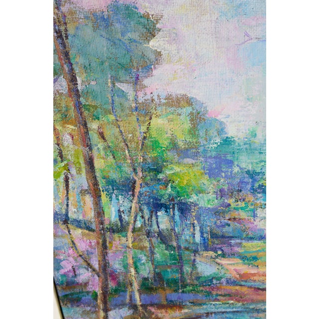 Alfonso Pragliola, Riflessi Rosati Abstract Landscape, Mixed Media on Canvas, 2019 For Sale - Image 3 of 8