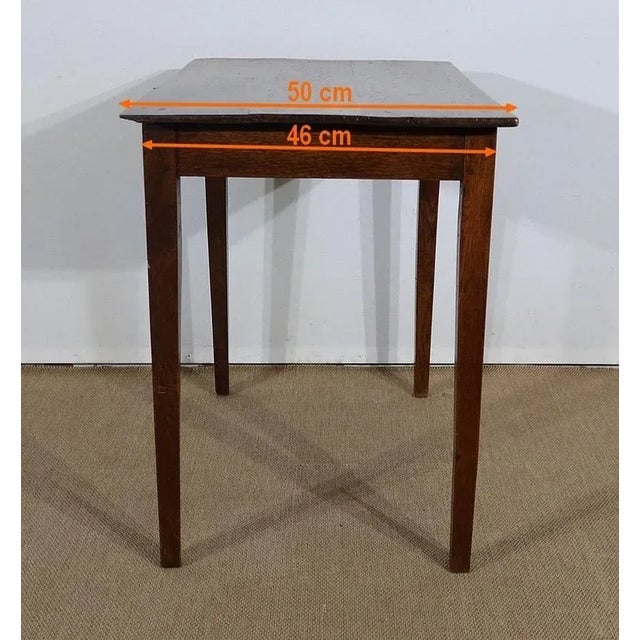 Small Solid Oak Table, 1800s For Sale - Image 17 of 18