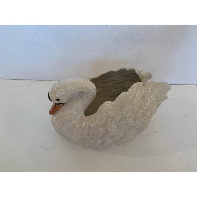 Terracotta Swan Planter Centerpiece Chairish