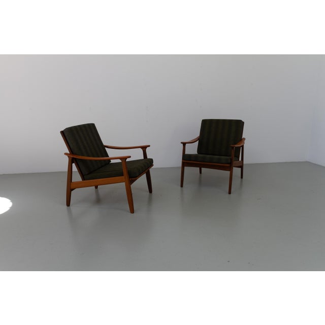Danish Modern Teak Lounge Chairs, 1960s, Set of 2 For Sale - Image 9 of 18