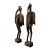 Early 20th Century West African Senufo-Style Sejen Carved Wood Hornbill Sculptures - Pair For Sale