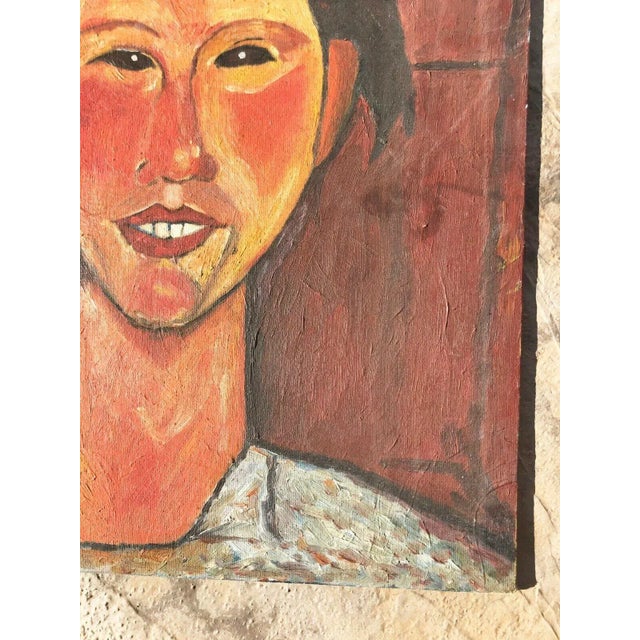 After Amedeo Modigliani, Portrait of Chaim Soutine, Circa: 1950 or Earlier For Sale - Image 6 of 11