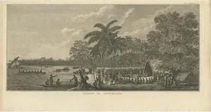 J. Cook, Illustration of Annamooka, Tonga Islands, 1803, Print