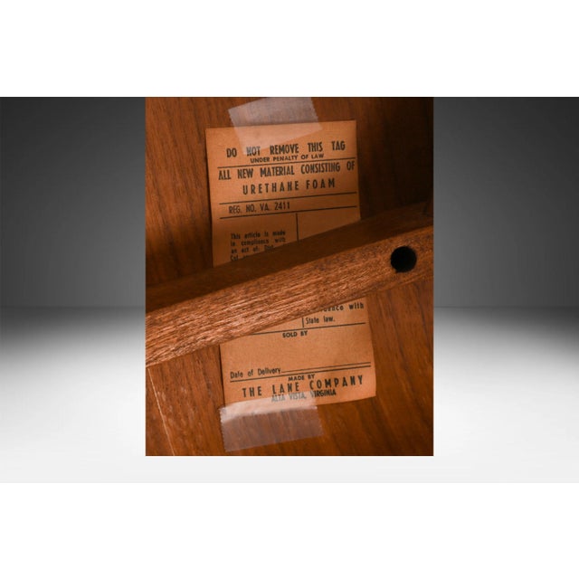 Mid Century Sculpted High Back Dining Chairs Lane First Edition Set of 6 For Sale - Image 9 of 12