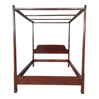 Harden Shaker Style Cherry Queen Size Pencil Poster Tester Bed For Sale