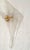 Pair of clear handmade Murano glass sconces, attributed to Seguso, Italy 1970s. The Mid-Century sconces have brass mounts...