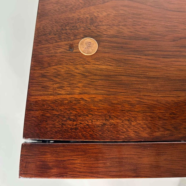 Vintage Mid Century Modern Architectural Rosewood Cabinet on Chrome Base For Sale - Image 14 of 16