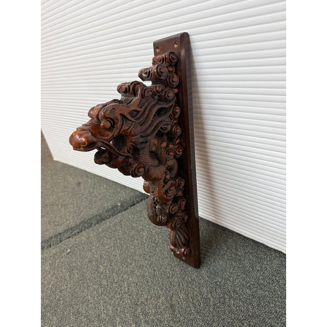 Late 20th Century Hand Carved Dragon Sculpture For Sale - Image 5 of 11