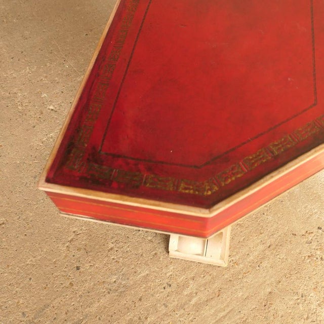 Neoclassical Console Table with Leather For Sale - Image 16 of 18