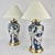 1980s Tassel Decorated set of Chinese Porcelain Table Lamps For Sale - Image 9 of 9