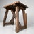 Vintage Japanese Wooden Stool, 1920s For Sale - Image 12 of 12