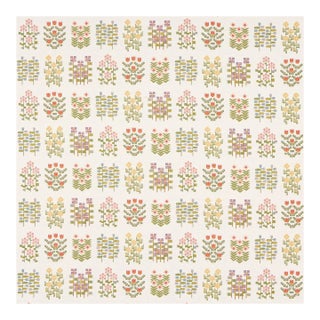 Sample - Schumacher Annika Floral Tapestry, Multi on Ivory For Sale