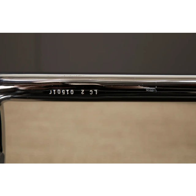 Early Year 'Lc2' Leather Club Chair by Le Corbusier for Cassina, C 1980s, Signed For Sale - Image 17 of 18