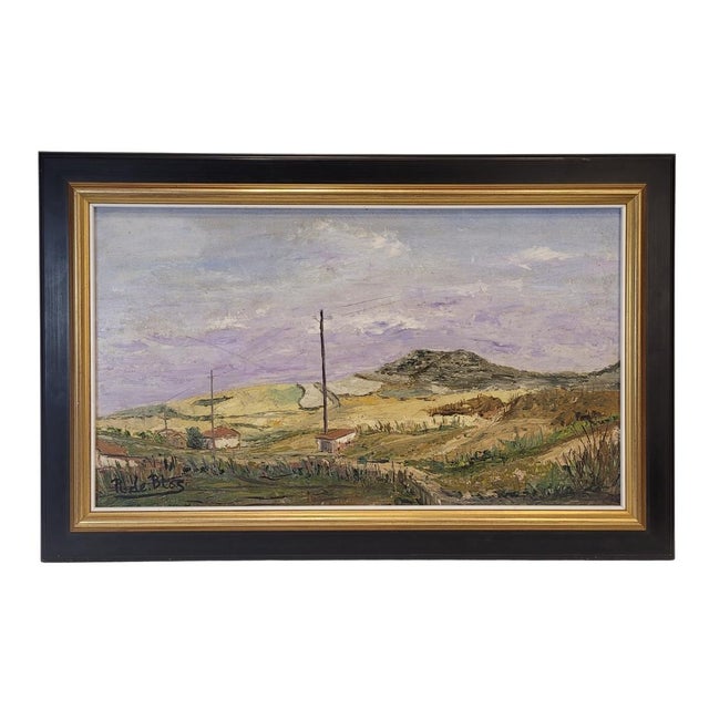 Raimundo De Blas, Spanish Landscape, 1950s, Oil on Canvas, Framed For Sale - Image 18 of 18