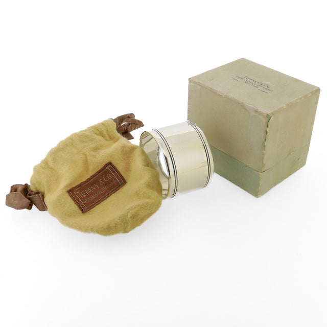 Antique Tiffany & Co. Art Deco Period Sterling Silver Napkin Ring For Sale In Philadelphia - Image 6 of 8